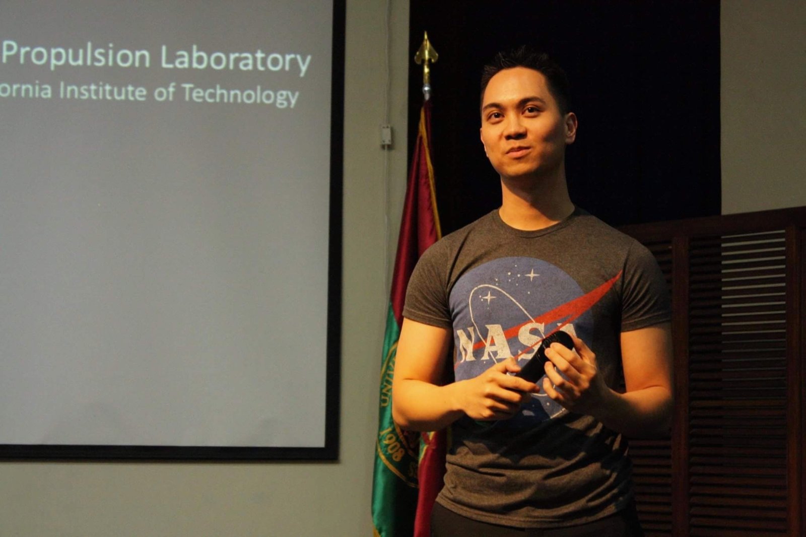 Gregory Villar presenting on NASA JPL